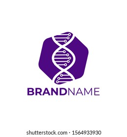 Logo Genetic Icon Element Template Design Vector