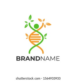 Logo Genetic Icon Element Template Design Vector