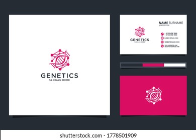 Logo Genetic Icon Element Template Design Logos