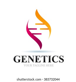 Logo Genetic Icon Element Template Design Logos