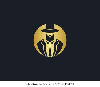 a logo of the gentleman 