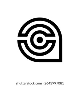 logo with geo tag. company logo