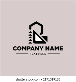 logo geometric illustration line art vector design