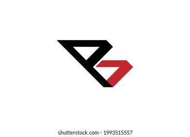 geometrischer Buchstabe B des Logos. einzigartiges und unvergessliches Logo.