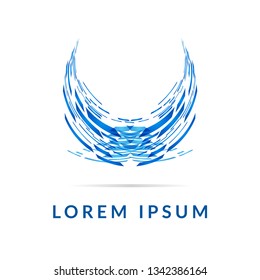 Logo geometric lines design. Modern abstract icon for your company