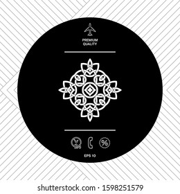 Logo. Geometric oriental arabic pattern. Element for your design
