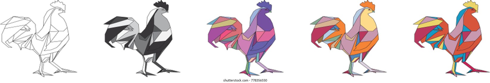 Logo geometrical muzzle of an animal
