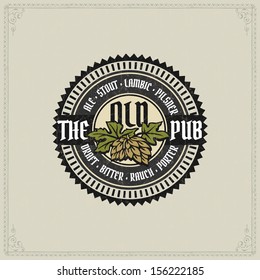 logo german beer beverage vector label retro styled seal of brew okay as a template of advert editable layered vector logo german beer beverage vector label classical holiday cream ritual real isolate