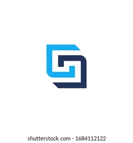 diseño gj logo vectorial gráfico moderno