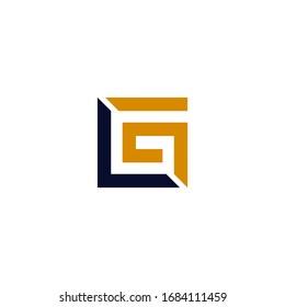 logo gl design vector modern graphic