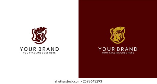 The logo of the gladiator symbol gives an elegant dynamic impression