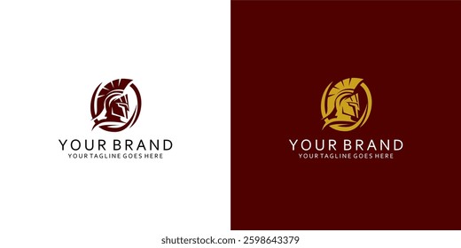 The logo of the gladiator symbol gives an elegant dynamic impression