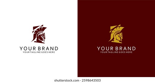 The logo of the gladiator symbol gives an elegant dynamic impression