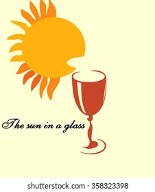 logo glass with a slice of lemon on the edge of the image  the sun