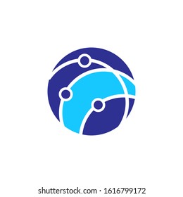 logo globe icon vector illustration