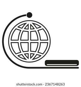 logo globe icon. Vector illustration. EPS 10.