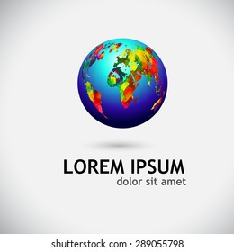 Logo globe. Vector