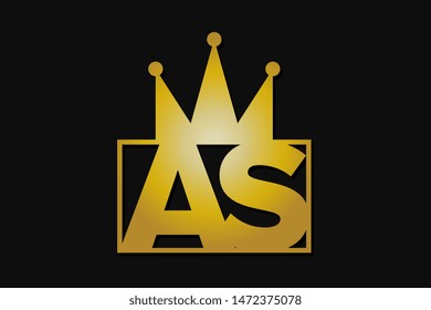 as logo with gold crown
