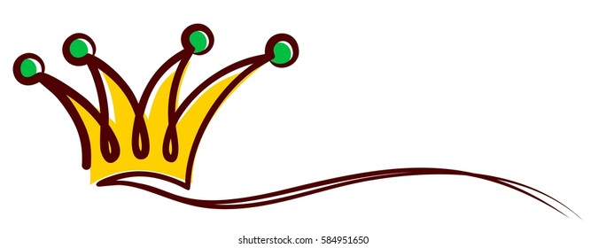 Logo gold crown. 