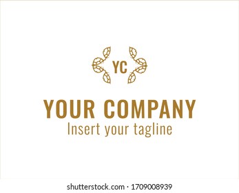 logotipo, oro, diseño, dorado, vectorial y abstracto para uso comercial. Diseñamos diseños atractivos para satisfacer las necesidades de los clientes