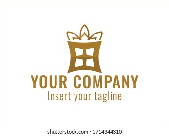 logotipo, oro, diseño, dorado, vectorial y abstracto para uso comercial. Diseñamos diseños atractivos para satisfacer las necesidades de los clientes