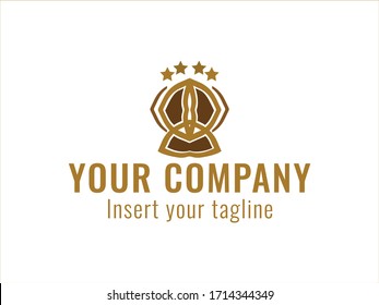 logotipo, oro, diseño, dorado, vectorial y abstracto para uso comercial. Diseñamos diseños atractivos para satisfacer las necesidades de los clientes