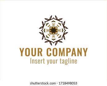 logotipo, oro, diseño, dorado, vectorial y abstracto para uso comercial. Diseñamos diseños atractivos para satisfacer las necesidades de los clientes