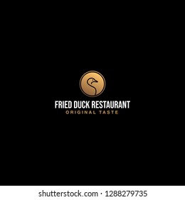 Logo gold Fried Duck Restaurant