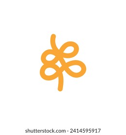 Logo gold tree line with blank background
