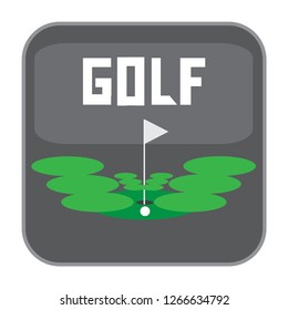 Logo for golfers. Template for packages, badges, banners, posters, flyers, invitations, advertising, festive corporate events. Background. Fashion accessories for clothes. Template for coins.