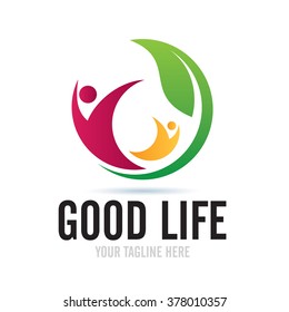 Logo Good Life Icon Element Template Design Logos