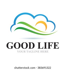 Logo Good Life Icon Element Template Design Logos