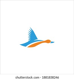 vector de la plantilla de icono de goose del logotipo