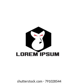 Logo gorilla vector