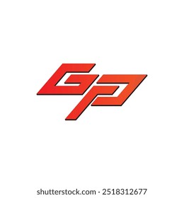 Ilustración del logotipo GP, Arte vectorial del logotipo