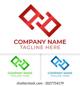 a logo gradient design. letter a logo design good for social, team, community