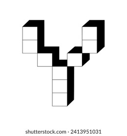 Vector de monograma Y de último gramo de logotipo