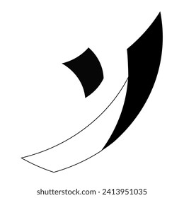 Vector de monograma Y de último gramo de logotipo
