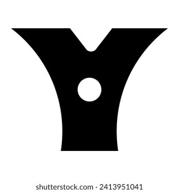 Vector de monograma Y de último gramo de logotipo