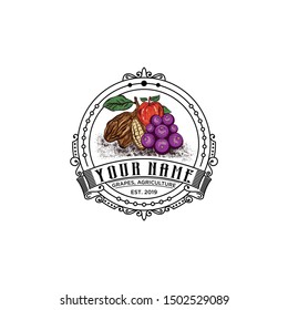 logo for the grape company