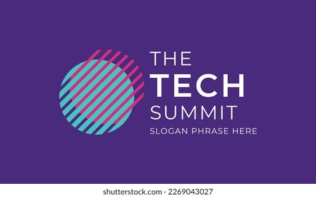 logo graphic design of annual event summit and title made for Technology theme - annual convention for tech