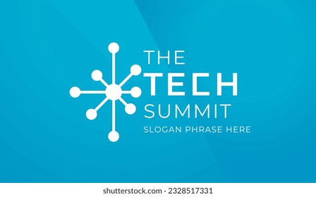 logo graphic design of annual event summit and title made for Technology theme - annual convention for tech