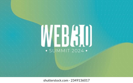 logo graphic design of annual event summit and title made for new Technology, blockchain, crypto currency and Web 3.0 - annual convention for web 3