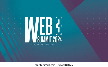 logo graphic design of annual event summit and title made for new Technology, blockchain, crypto currency and Web 3.0 - annual convention for web 3