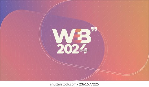 logo graphic design of annual event summit and title made for Technology and Web - annual convention for web 2024