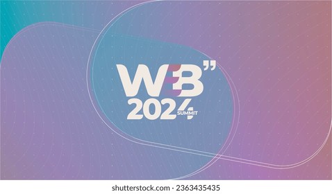 logo graphic design of annual event summit and title made for Technology and Web - annual convention for web 2024