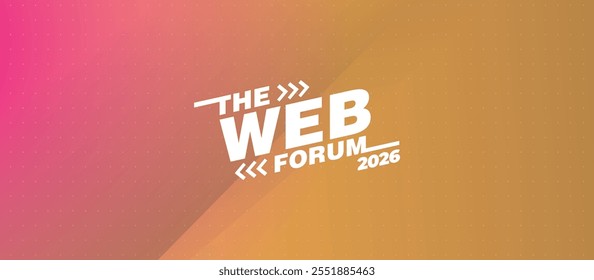 logo graphic design of annual event forum and title made for Technology and Web - annual convention for web