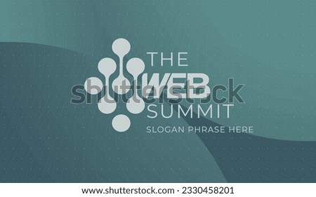 logo graphic design of annual event summit and title made for Technology and Web - annual convention for web