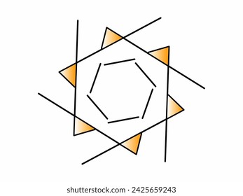logo graphic design like a circle with white isolation