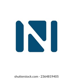 Logo graphic design N monogram symbol
